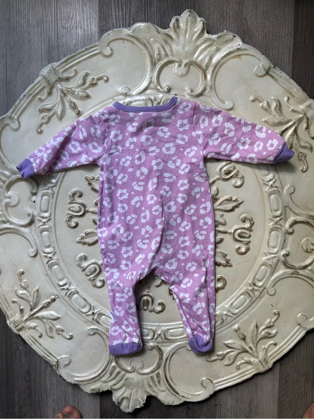 Lot of 4 Onesies Brand Baby Girls' Long Sleeve Sleep 'N Plays - Size 0-3 Months